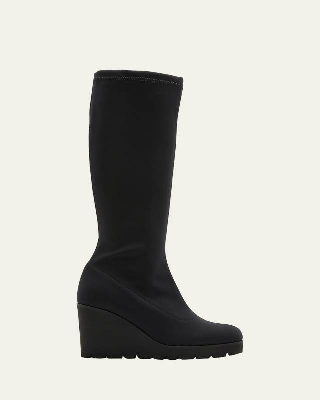 Getup Stretch Wedge Knee Boots